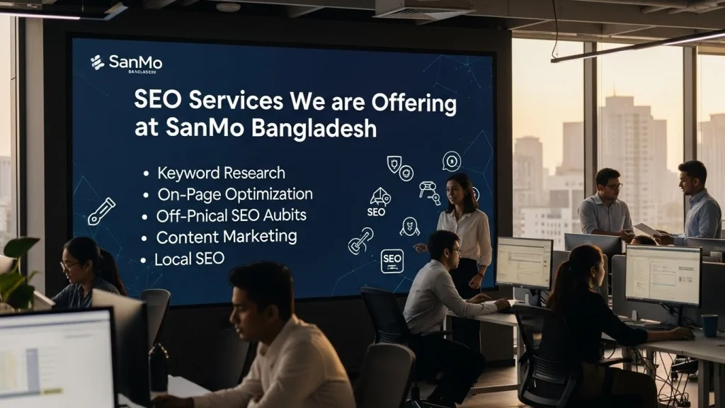 SEO Services We are Offering at SanMo Bangladesh