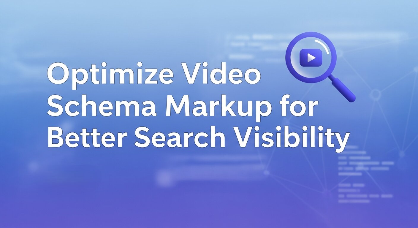 Video Schema Markup